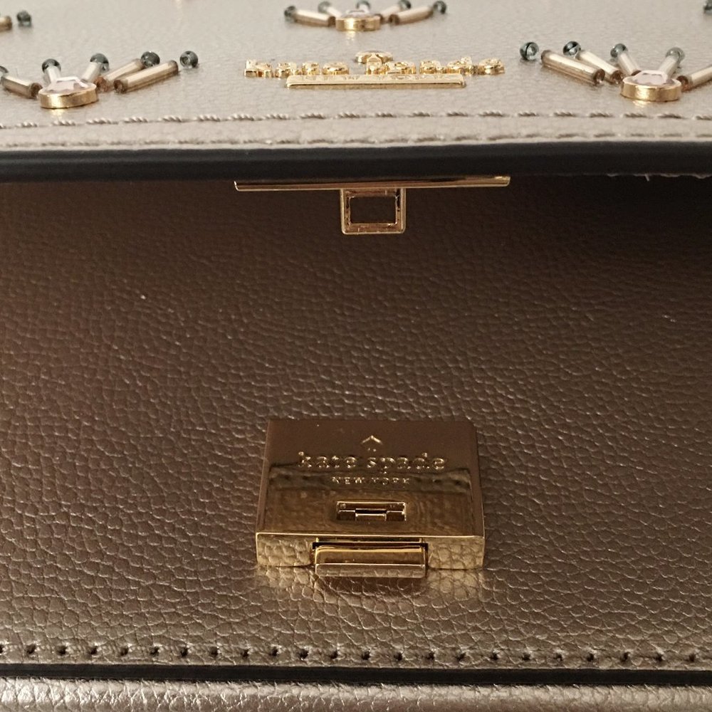 Kate Spade Metallic Embellished Medium Maisie - Picture 10 of 11